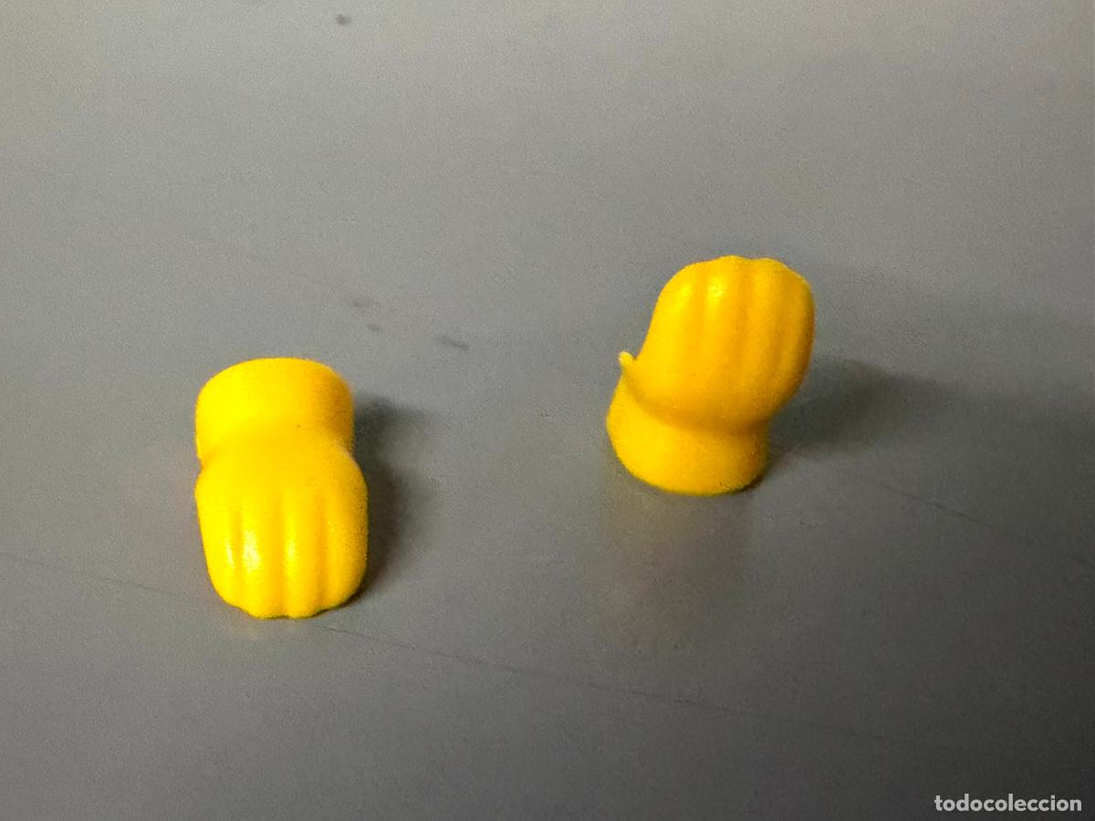 Playmobil: playmobil 2 guantes manoplas nieve amarillo