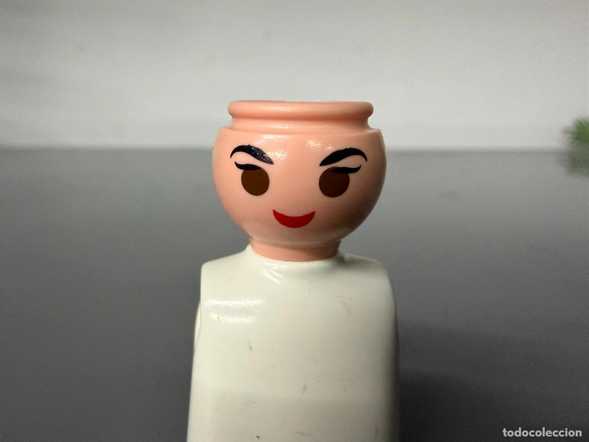 Playmobil: playmobil cabeza recambio mujer labios pintados cejas arqueadas y rimel guapa- mov