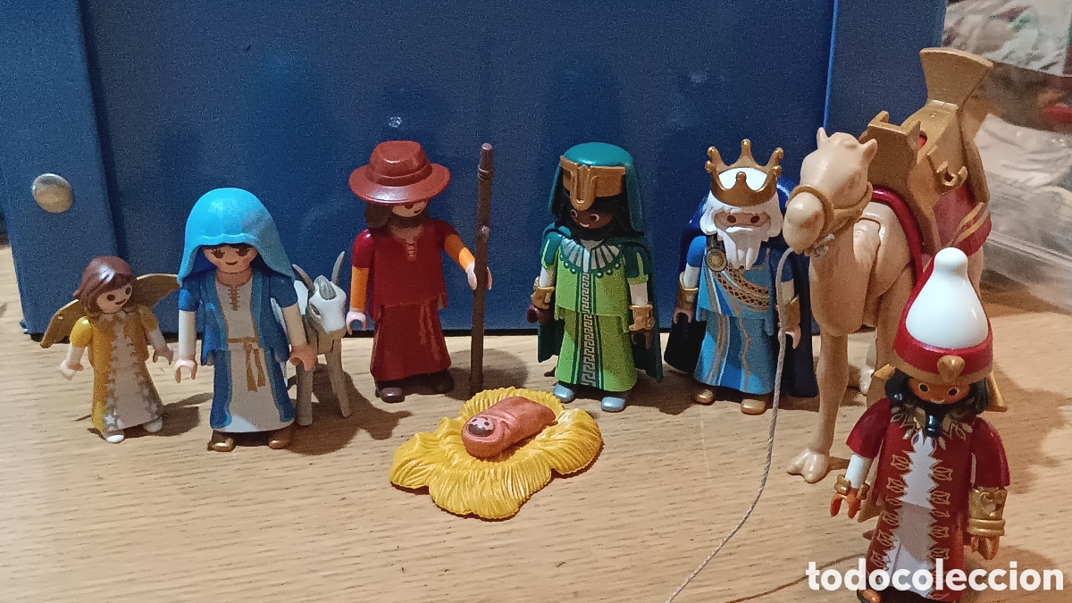 Playmobil: Playmobil Reyes Mago, Camello, Ni&ntilde;o Jes&uacute;s, Mar&iacute;a Jos&eacute;, &Aacute;ngel y Burro