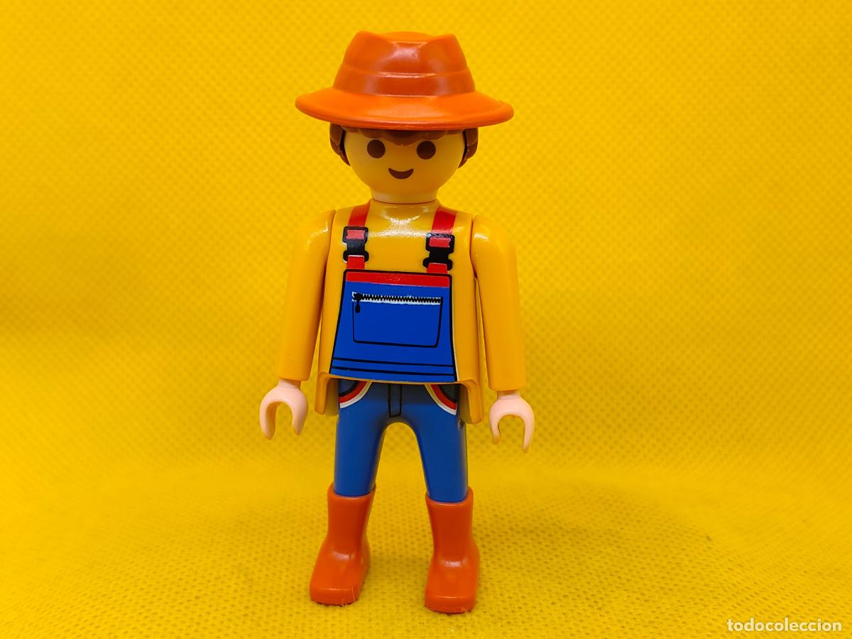 Playmobil: Playmobil Granjero con peto y sombrero