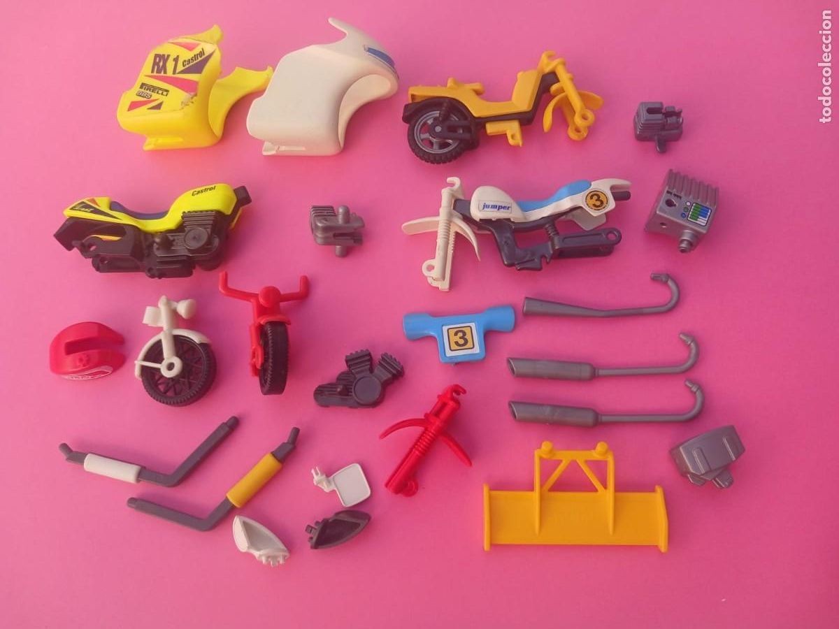 Playmobil: Playmobil desguace de motos