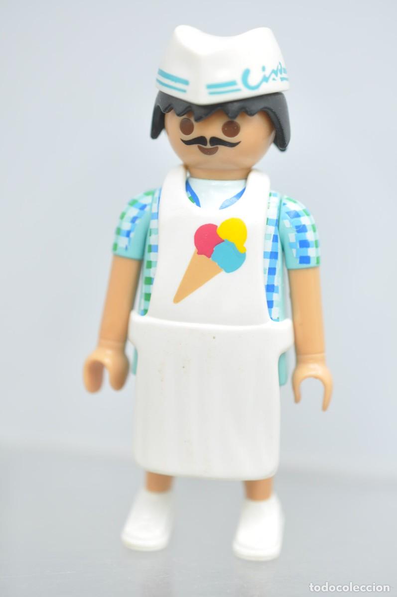 Playmobil: WSK072 Playmobil, figura hombre, heladero