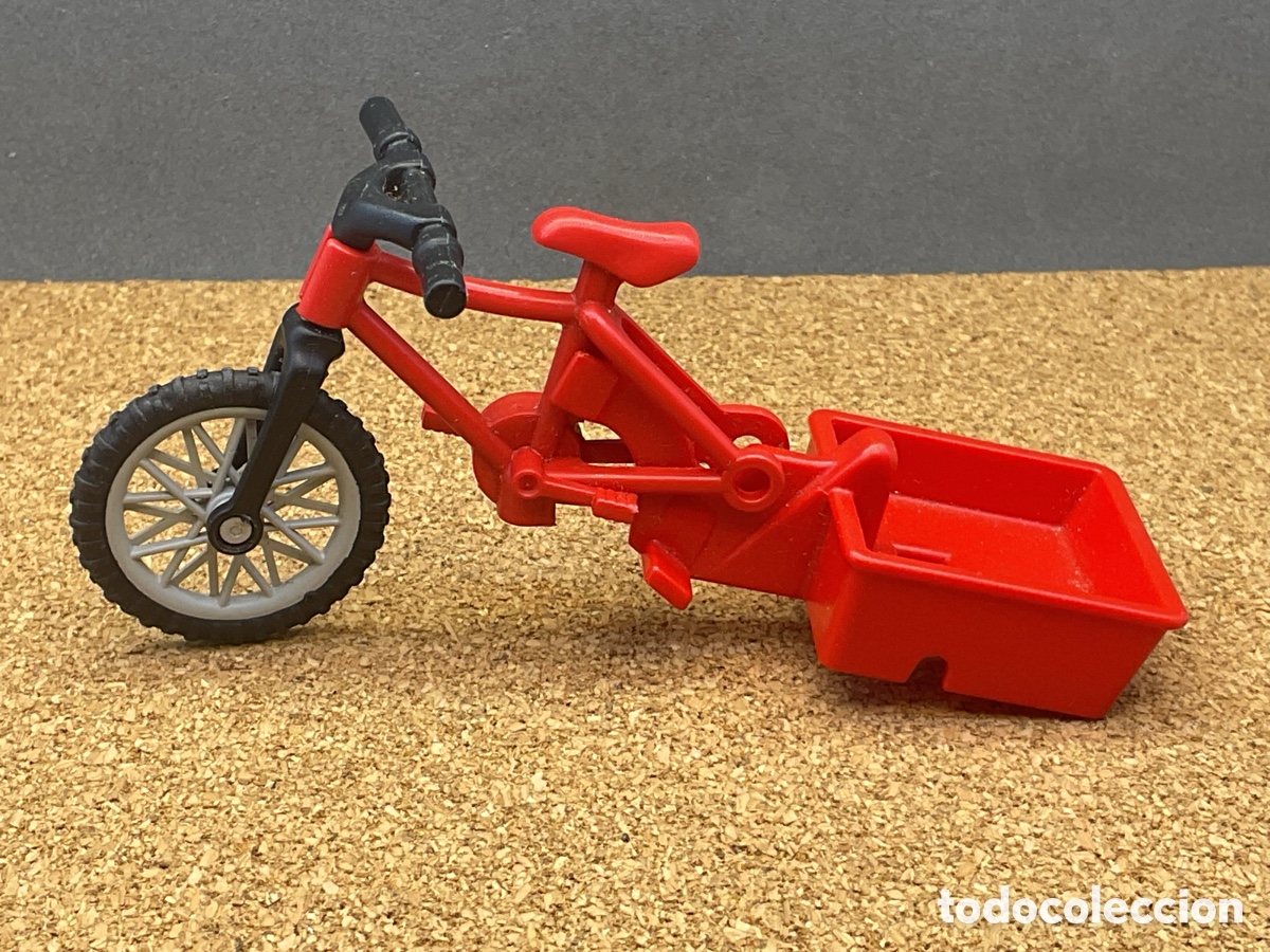 Playmobil: ACCESORIO PLAYMOBIL. DESPIECE BICICLETA CON REMOLQUE.