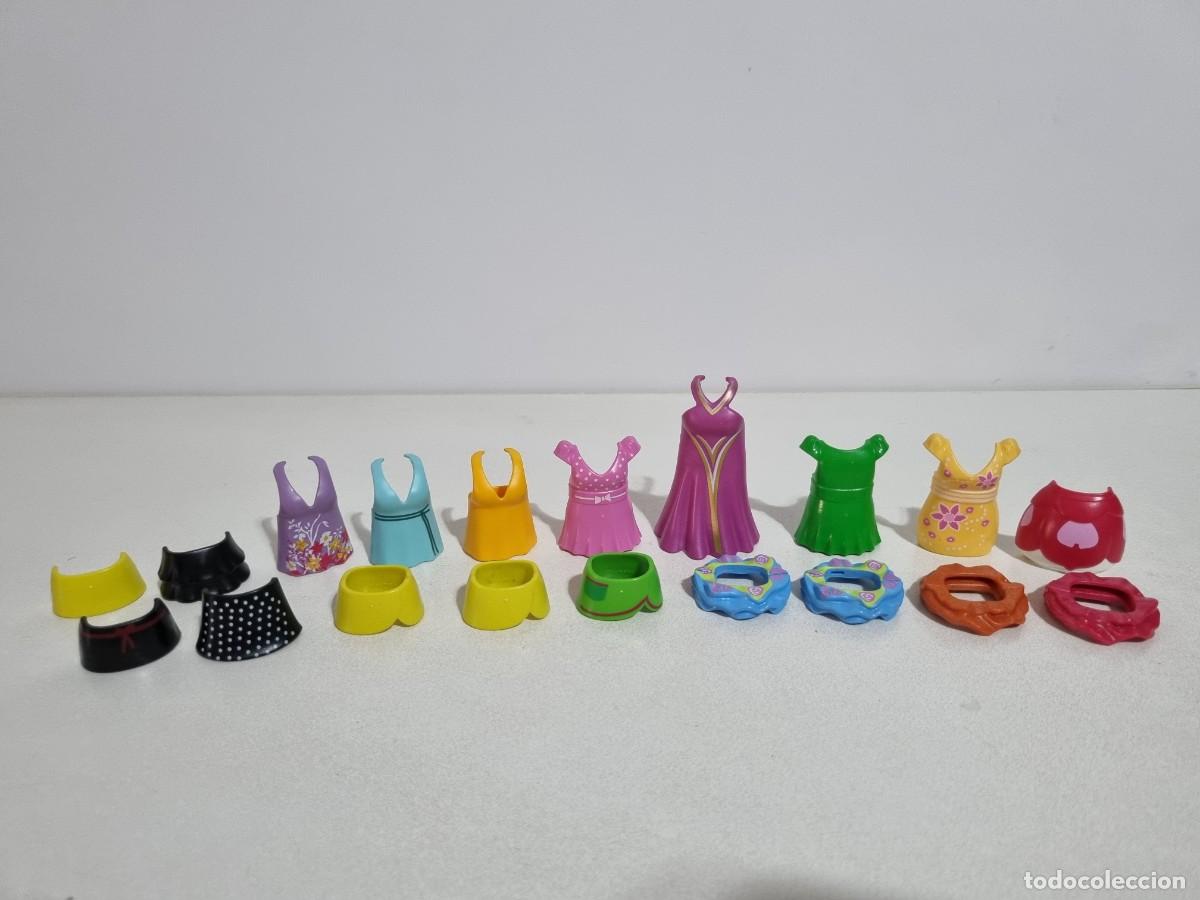 Playmobil: Playmobil Lote Vestido Falda Mujer Ni&ntilde;a Prenda Vestir Conjunto Ropa