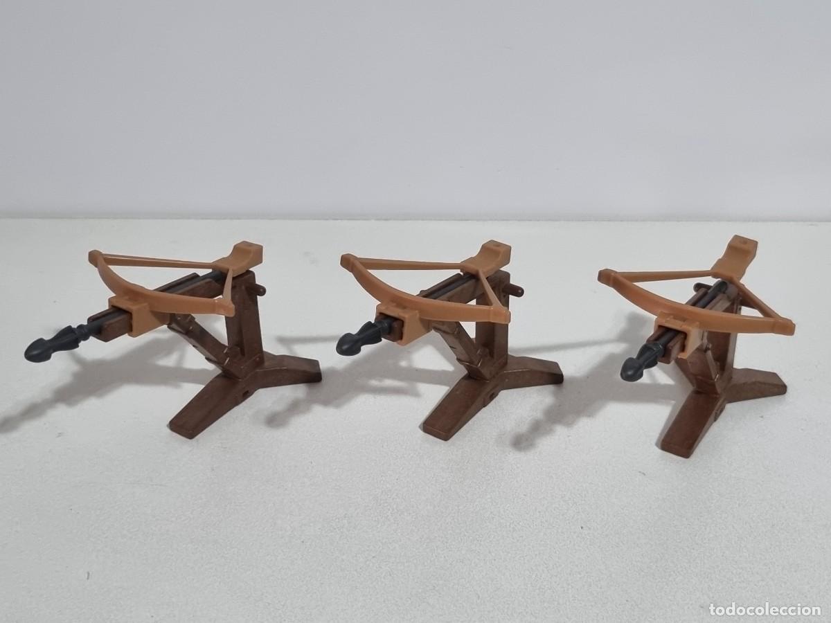 Playmobil: Playmobil Lote Arma Ballesta Ca&ntilde;on Lanza Artilleria Medieval Asedio Castillo
