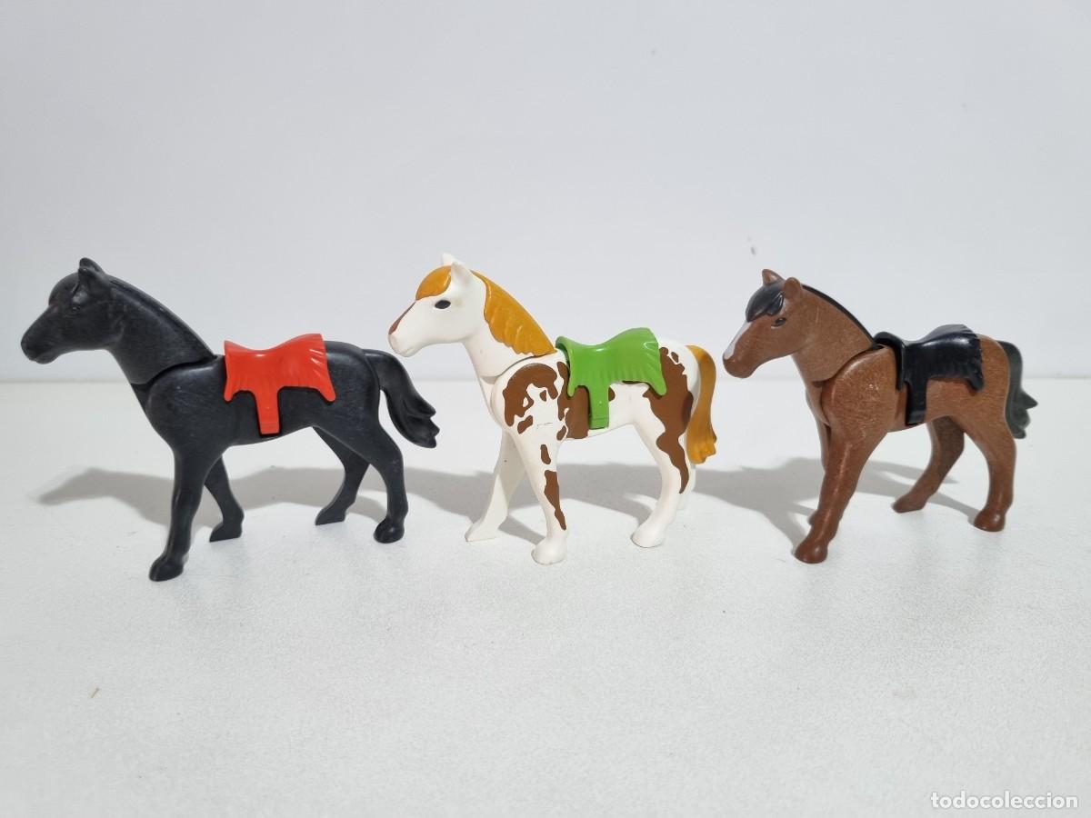 Playmobil: Playmobil 3250 Lote Caballo Guerrero Indio Apache Silla Montura Oeste Western
