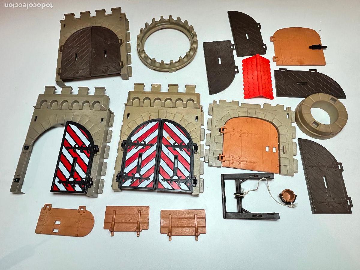Playmobil: Playmobil lote puerta Castillo accesorios defectos