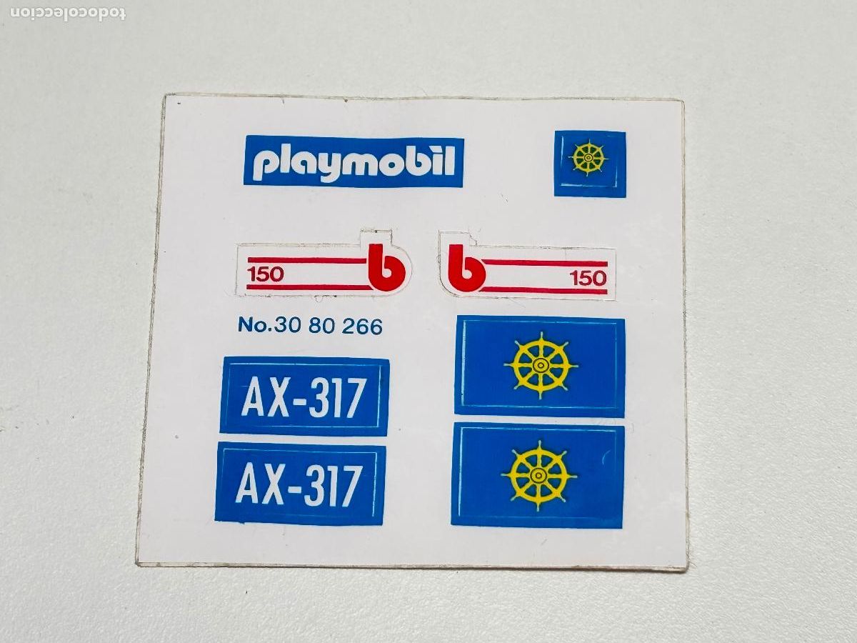 Playmobil: Playmobil 3574 pegatina lancha pesca