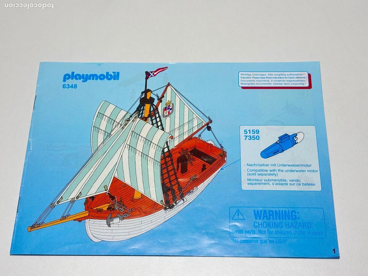 Playmobil: Playmobil 6348 instrucciones barco galera