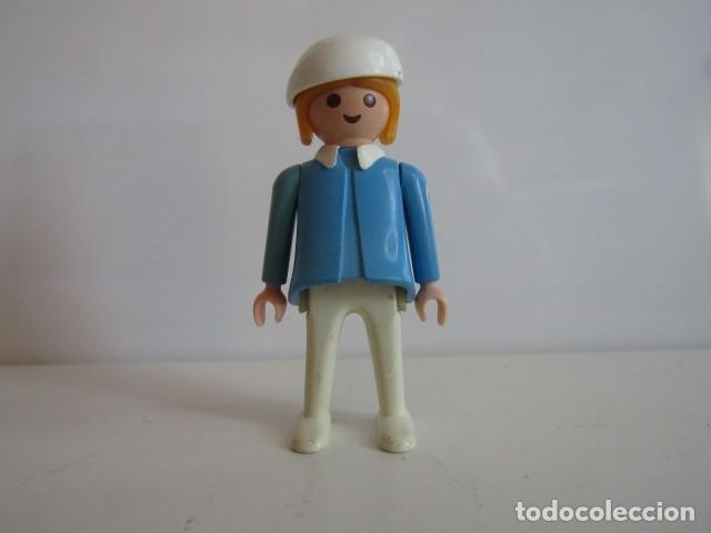 Playmobil: DIFICIL ENFERMERA AZUL CLARITO ANTIGUA HOSPITAL PLAYMOBIL