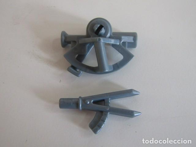 Playmobil: DIFICIL SET DE SEXTANTE ASTROLABIO CAPITAN PIRATA ALMIRANTE GALEON GOLETA PLAYMOBIL