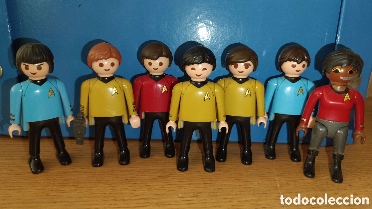 Playmobil: Playmobil Star Trek Lote 7 Personajes Spoock, Dr.McCoy, Uhura, ect..