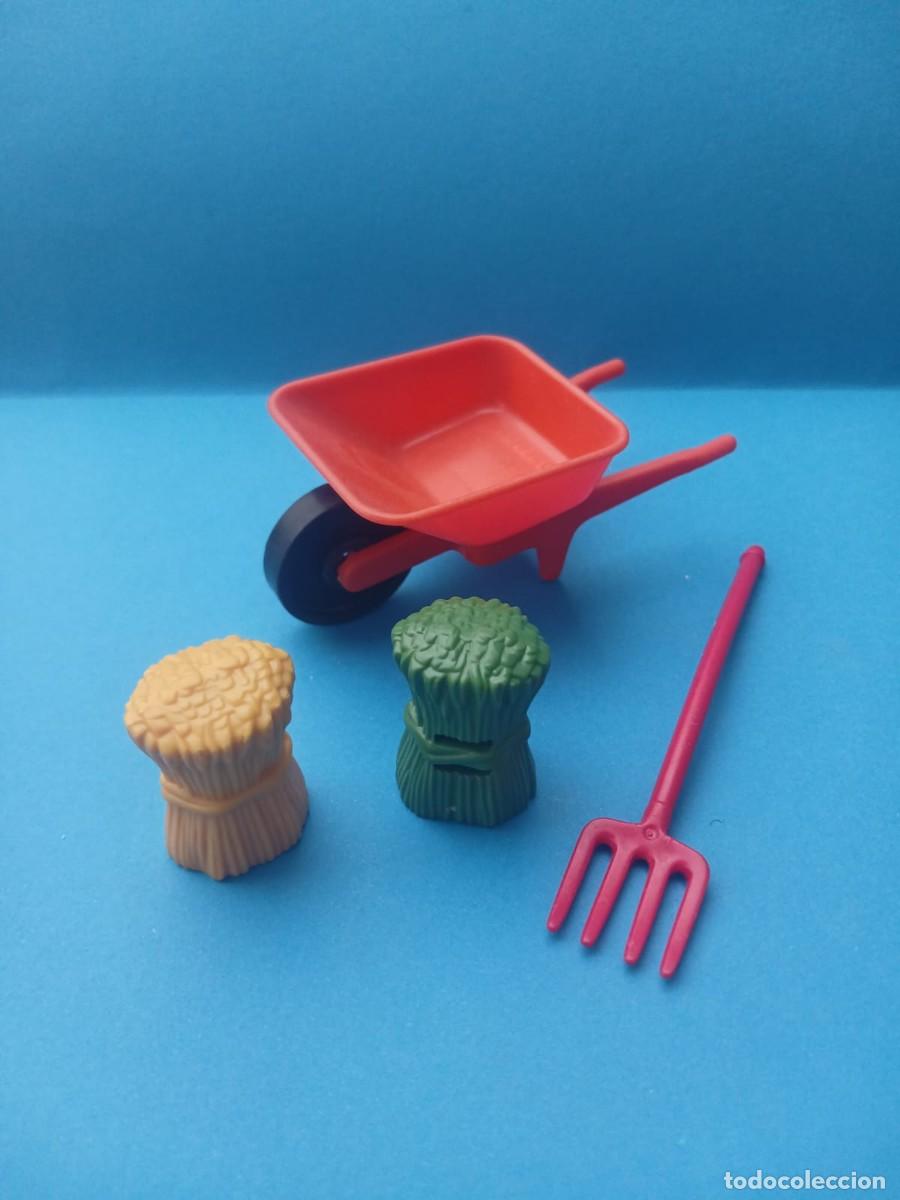 Playmobil: Playmobil carretilla y herramientas con heno