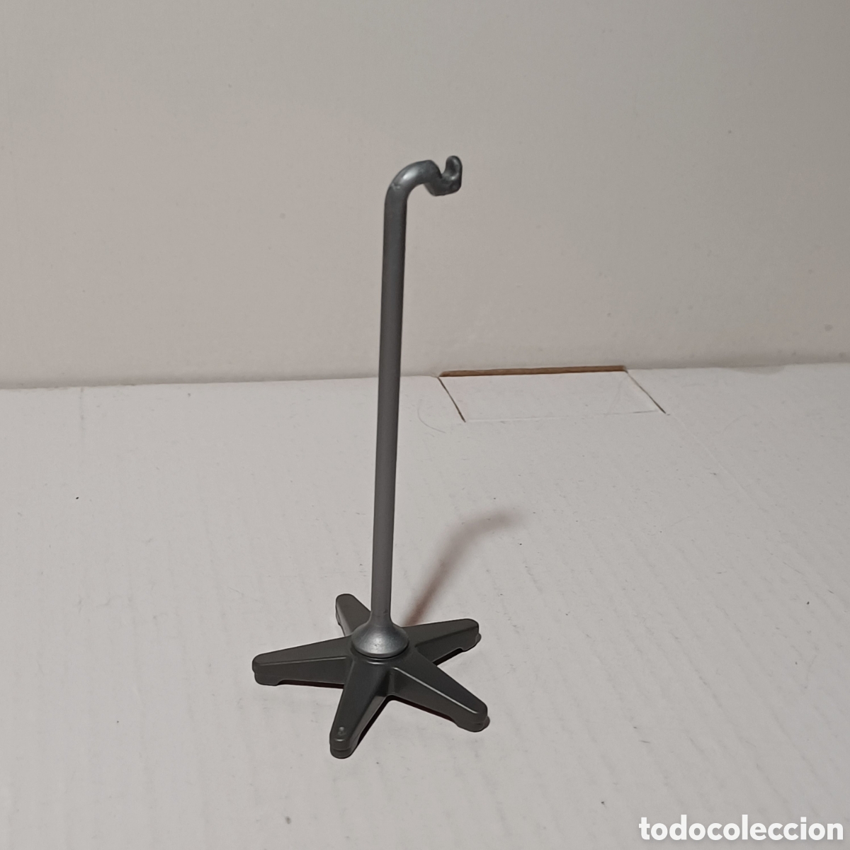 Playmobil: Pieza playmobil soporte gotero suero cama hospital quirofano gris metalizado base antracita
