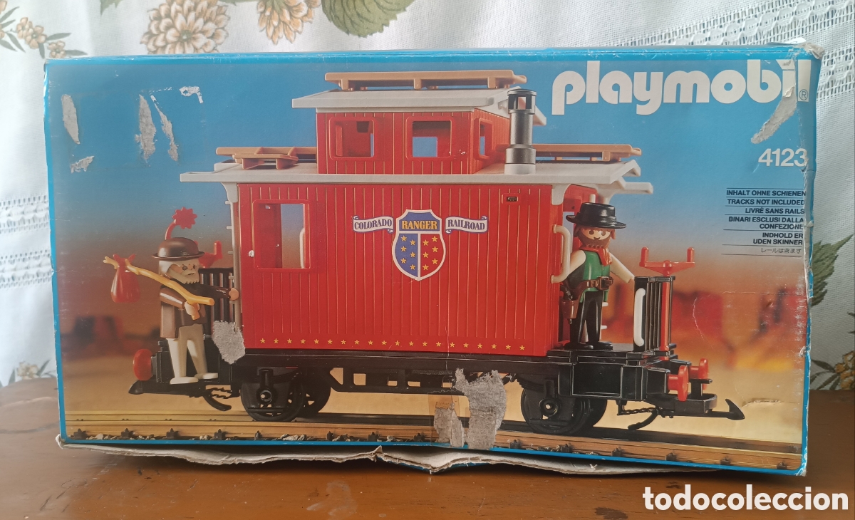 Playmobil: Playmobil Vag&oacute;n Caboose Ref 4123 con Caja