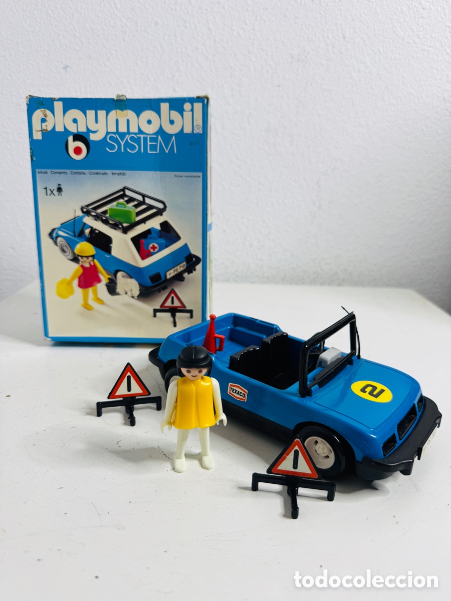 Playmobil: Playmobil 3210 Blue Car Set 1977 Incompleto.
