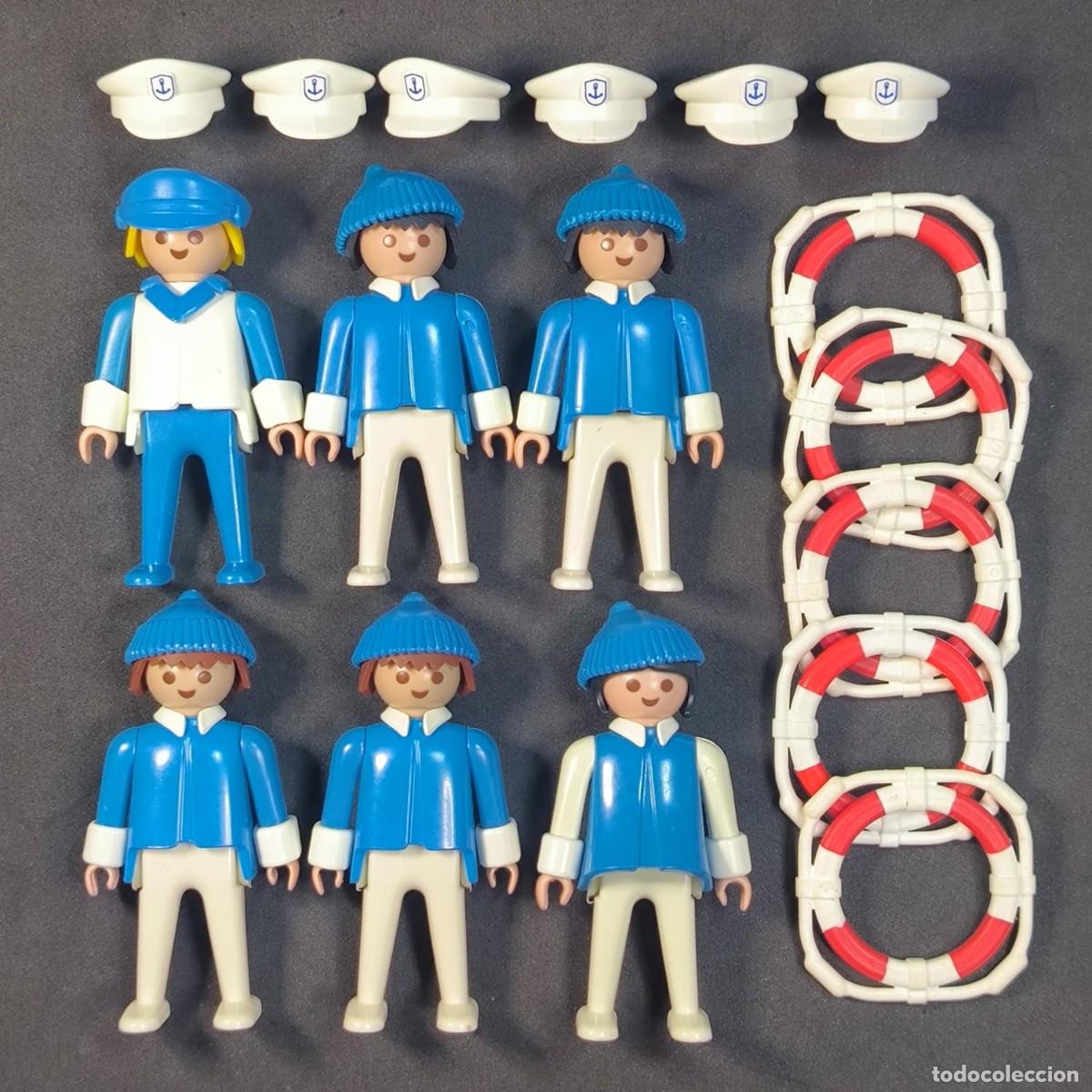 Playmobil: Playmobil marineros con gorros y salvavidas ☼