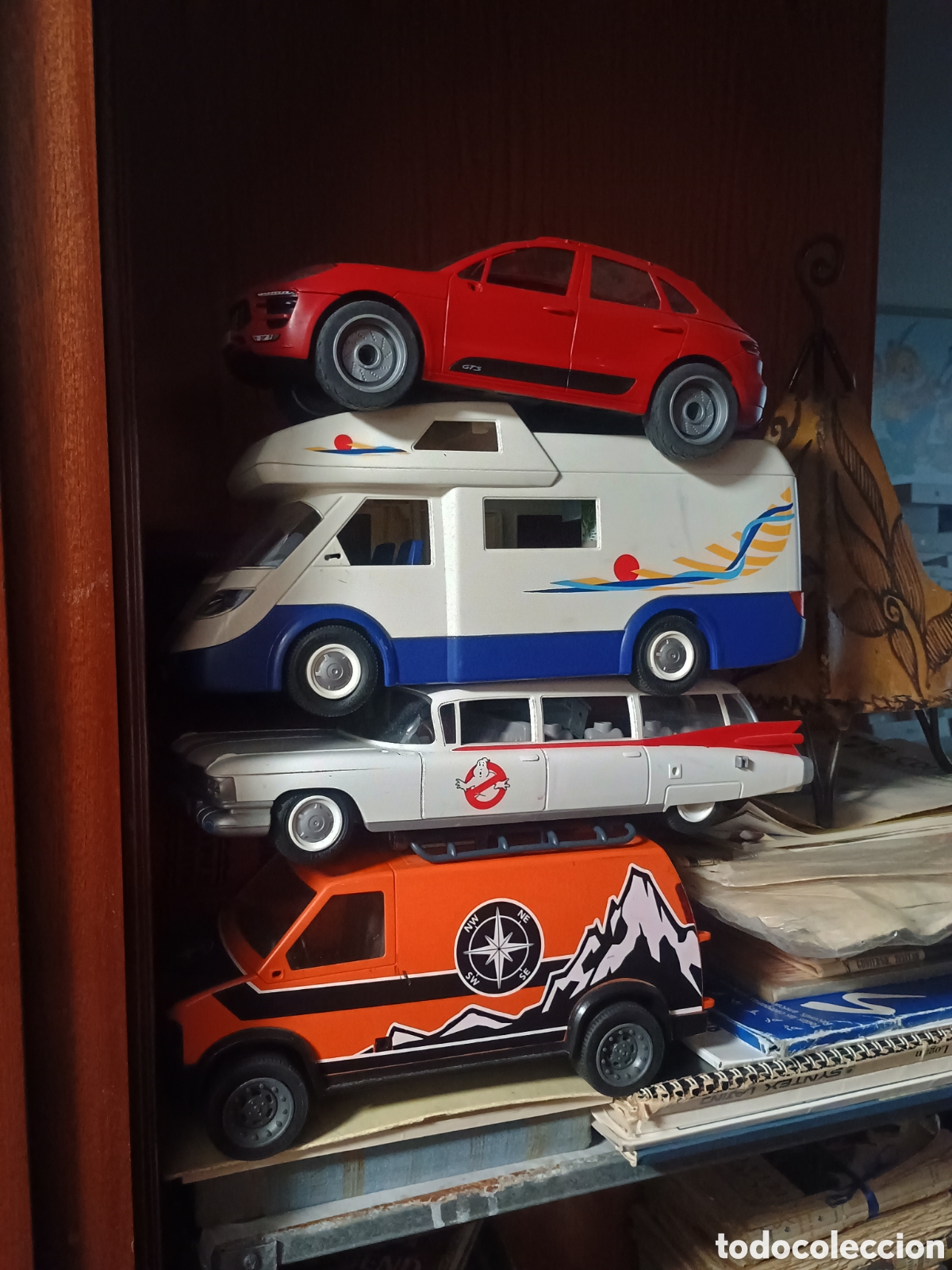 Playmobil: 4 COCHES PORCHE MACAR , Off-Road Action - Adventure VanCazafantasmas SEGUN FOTOS