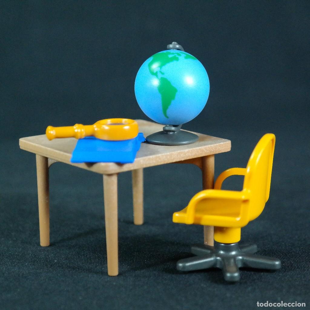 Playmobil: Playmobil mesa con globo terraqueo y lupa ☼