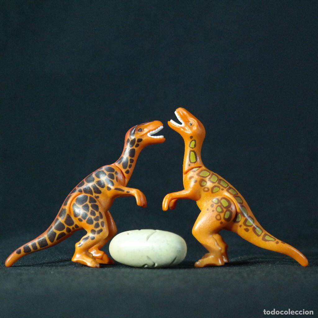 Playmobil: Playmobil dos dinosaurios bebes raptor con huevo ☼