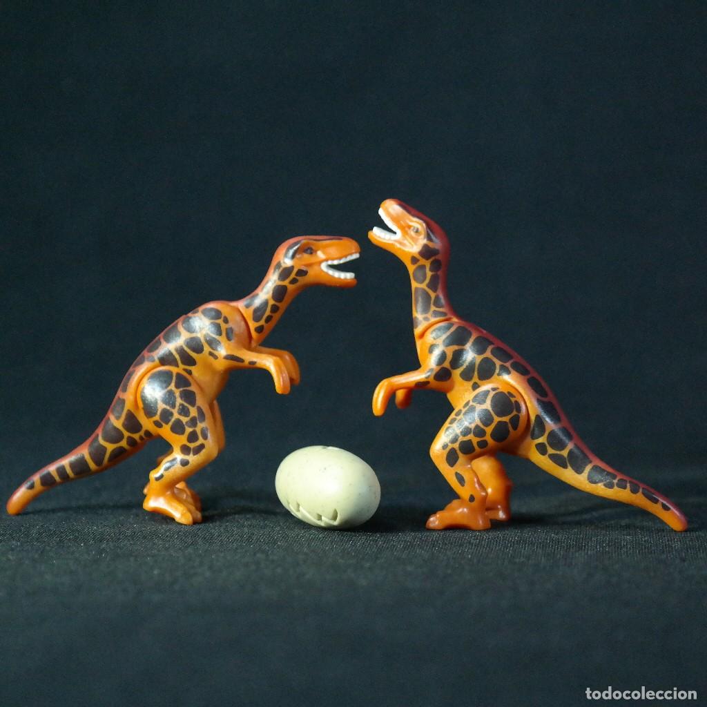 Playmobil: Playmobil dos dinosaurios bebes raptor con huevo ☼