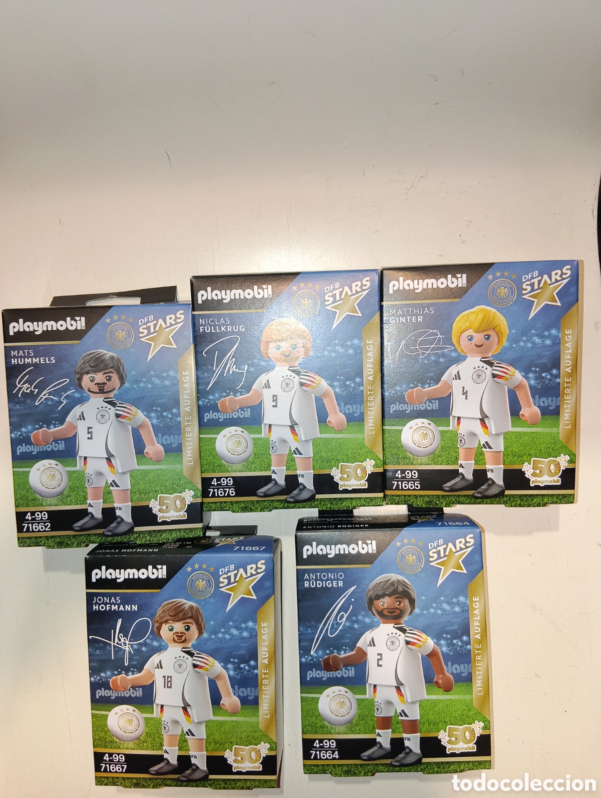 Playmobil: LOTE 5 CAJAS PLAYMOBIL FUTBOL ALEMANIA