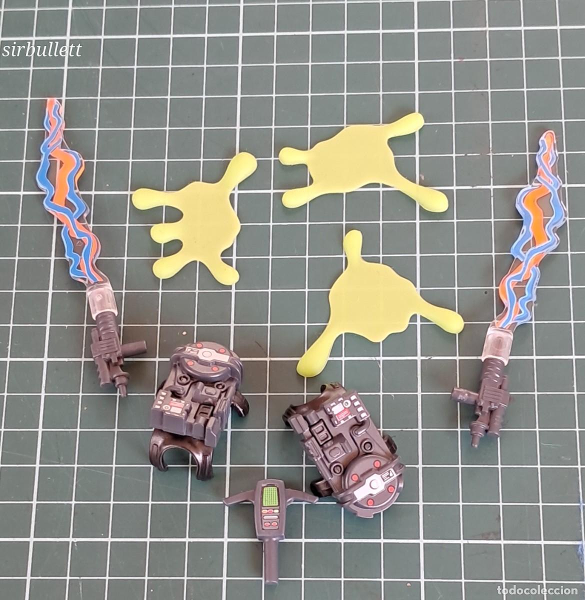 Playmobil: Accesorios cazafantasmas. Playmobil. Ectoplasmas, Pistolas de rayos y mochilas
