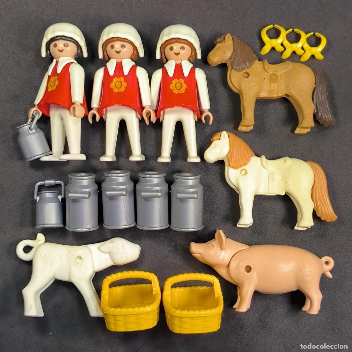Playmobil: Playmobil 3 mujeres, animales y accesorios de granja ☼