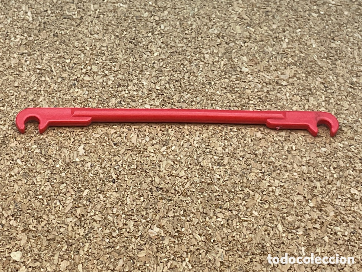 Playmobil: ACCESORIO PLAYMOBIL. BARRA SOPORTE COLOR ROJO ENGANCHE TRINEO.