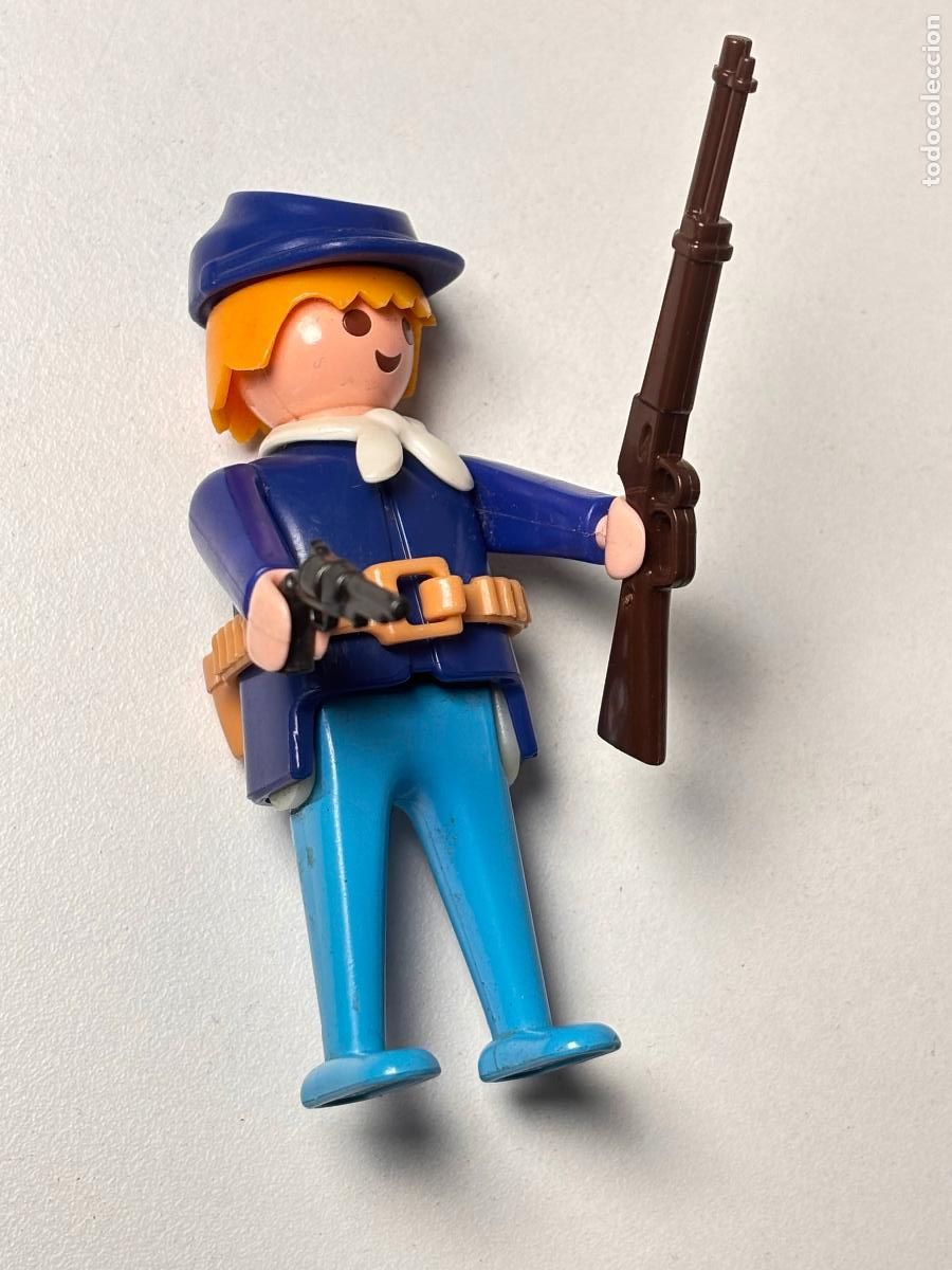 Playmobil: Playmobil figura soldado nordista fuerte oeste