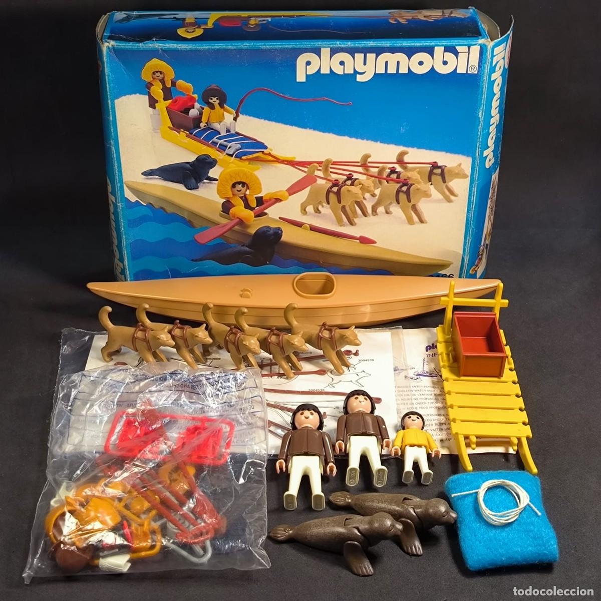 Playmobil: Playmobil trineo esquimal ref.3466 completo con caja (caja mal estado) ☼