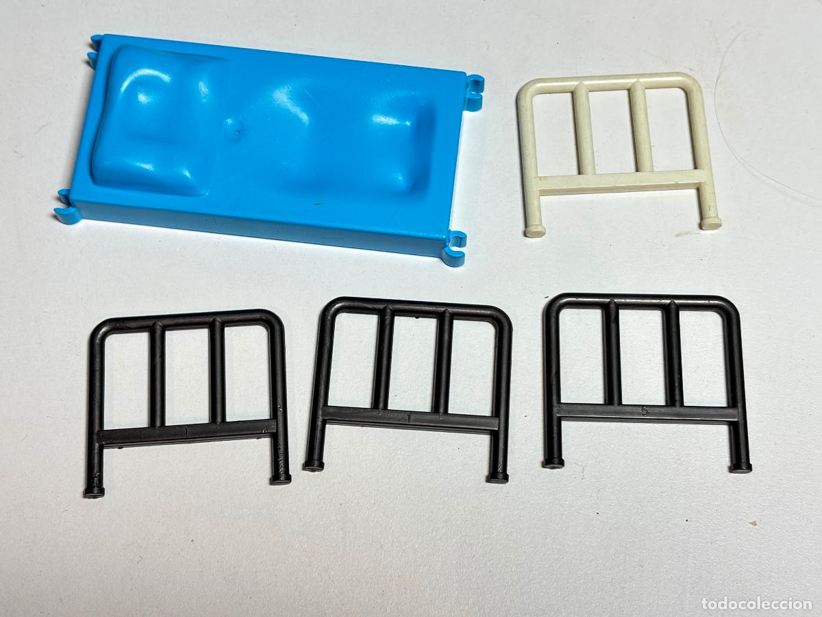 Playmobil: Playmobil cama azul con barrotes