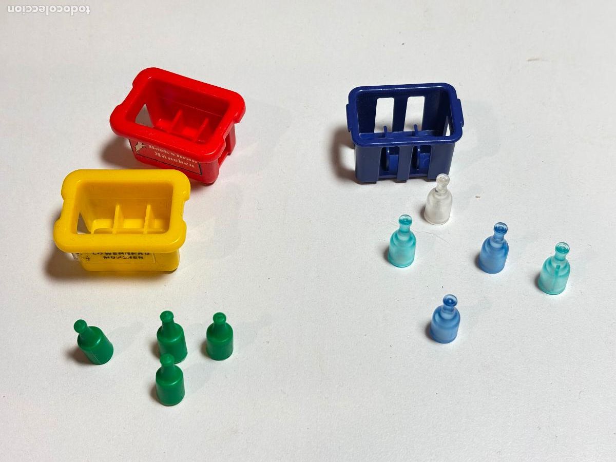 Playmobil: Playmobil lote caja con botellas