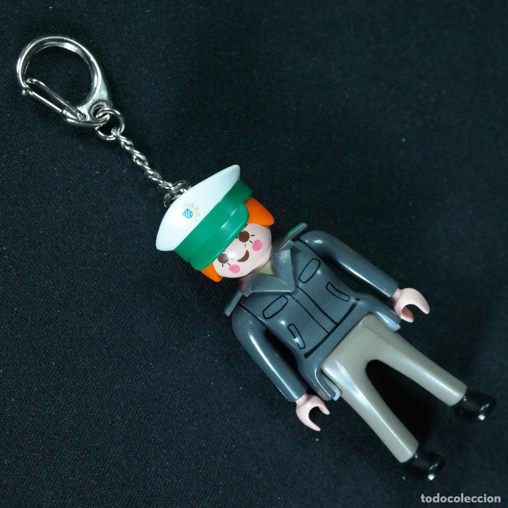 Playmobil: Playmobil mujer policia llavero ☼