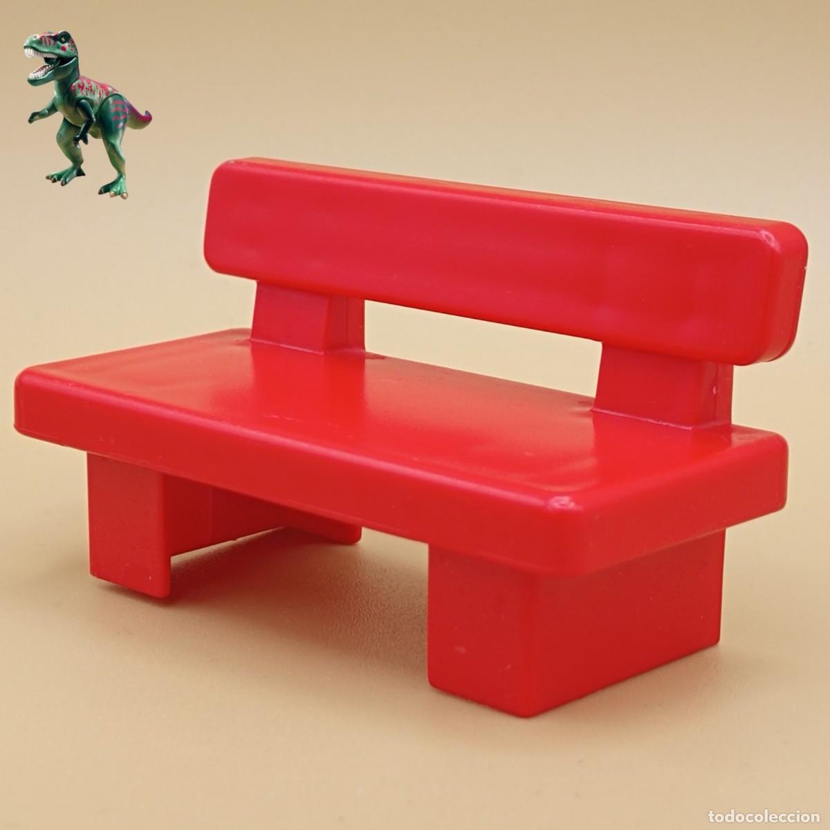 Playmobil: Playmobil 123 banco rojo asiento silla 6601 6609 6721 6748 6754 6757 6768 6770 6783 6800 6905 6908