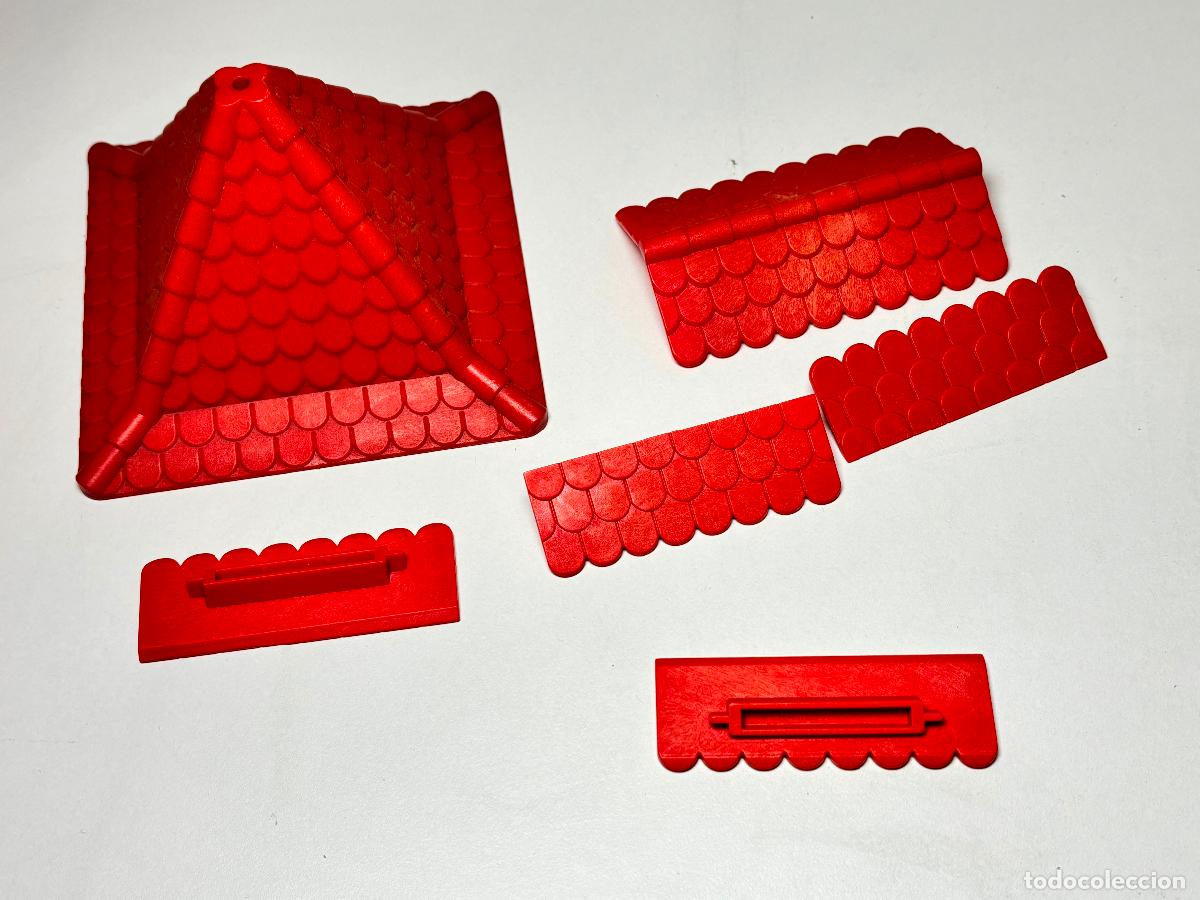 Playmobil: Playmobil lote pared tejado cornisa casa castillo