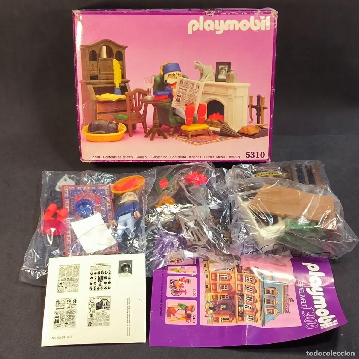 Playmobil: Playmobil abuelo victoriano con chimenea ref.5310 con caja ☼