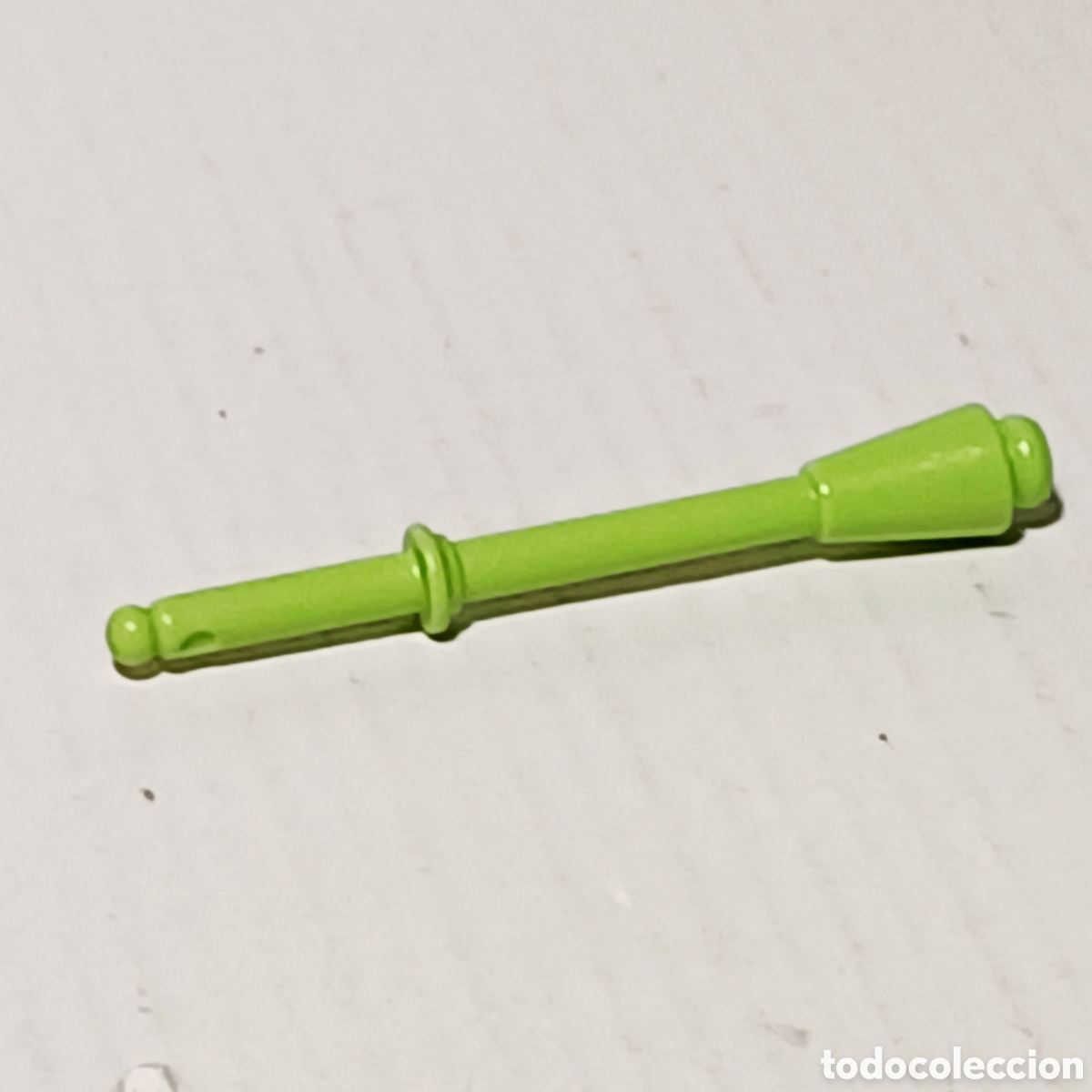 Playmobil: Pieza playmobil remate verde claro mastil palo soporte enganche 7 cm alto