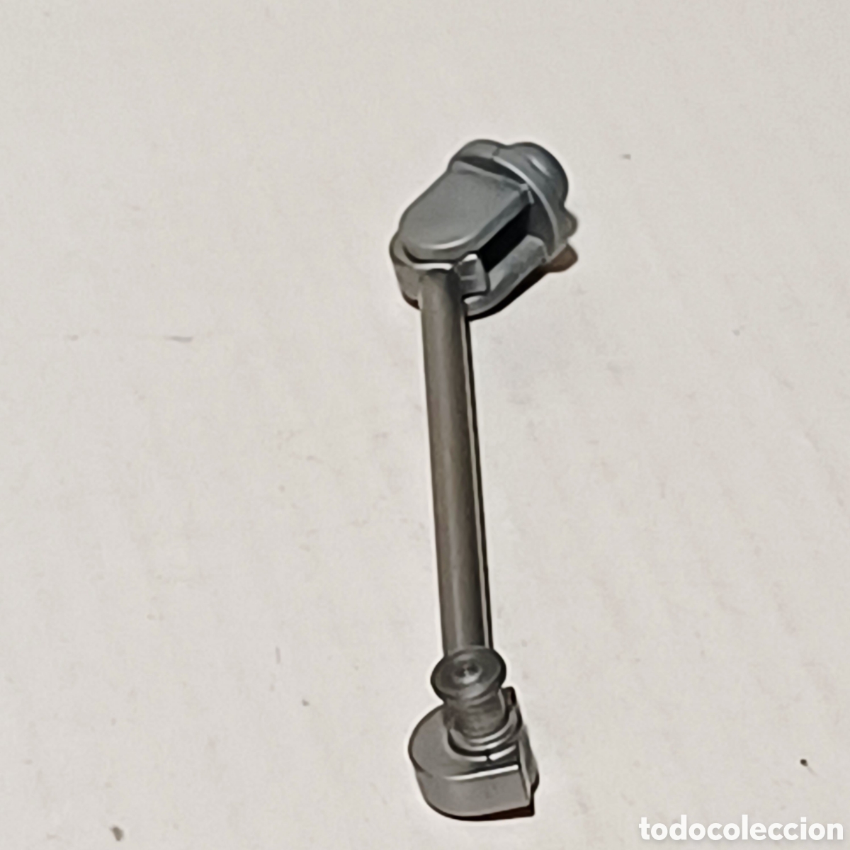 Playmobil: Pieza playmobil barra articulada brazo gris metalizado soporte union