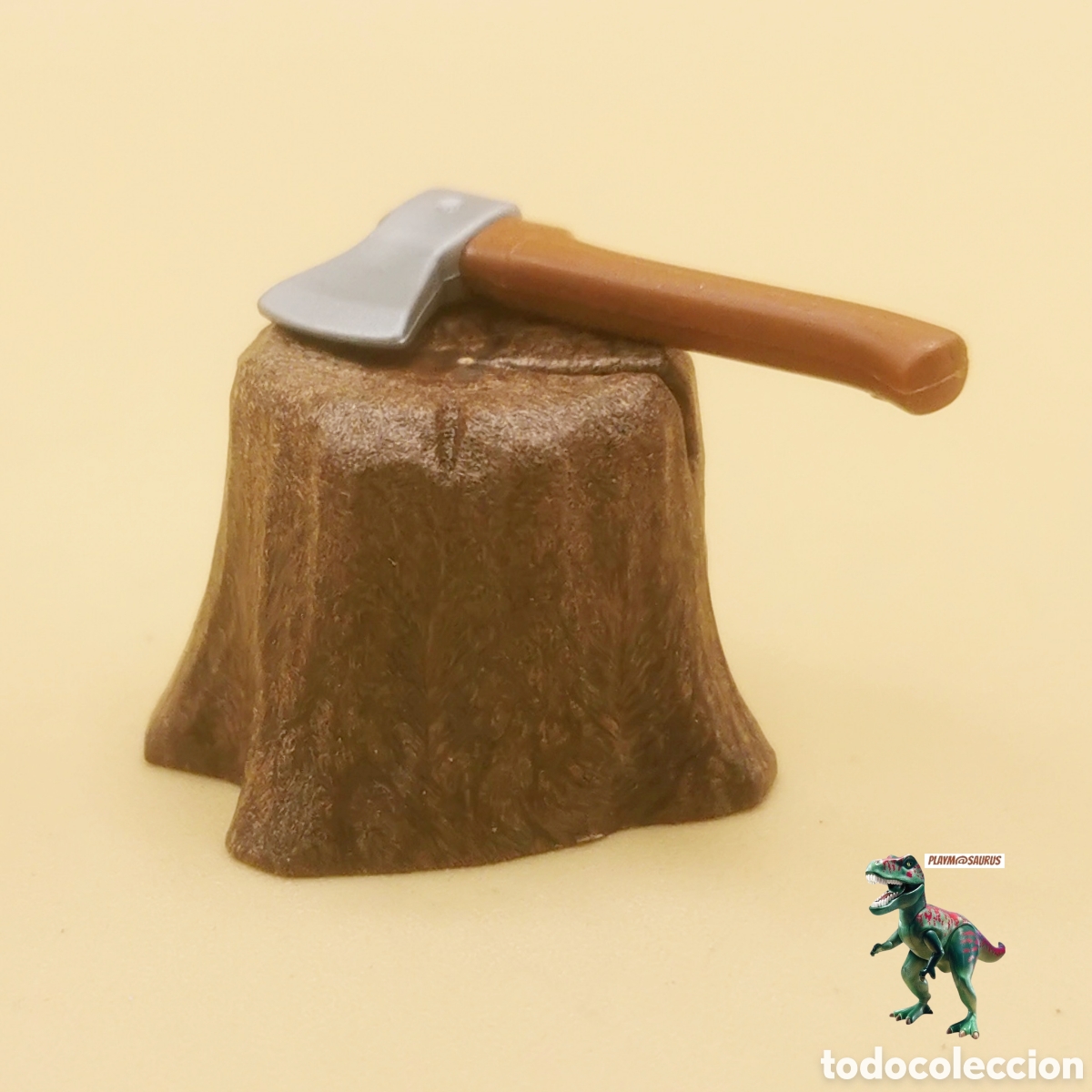 Playmobil: Playmobil tocon con hacha le&ntilde;ador le&ntilde;a caba&ntilde;a arbol campesino aldeano 4055 4057 4207 4212 4884 5004