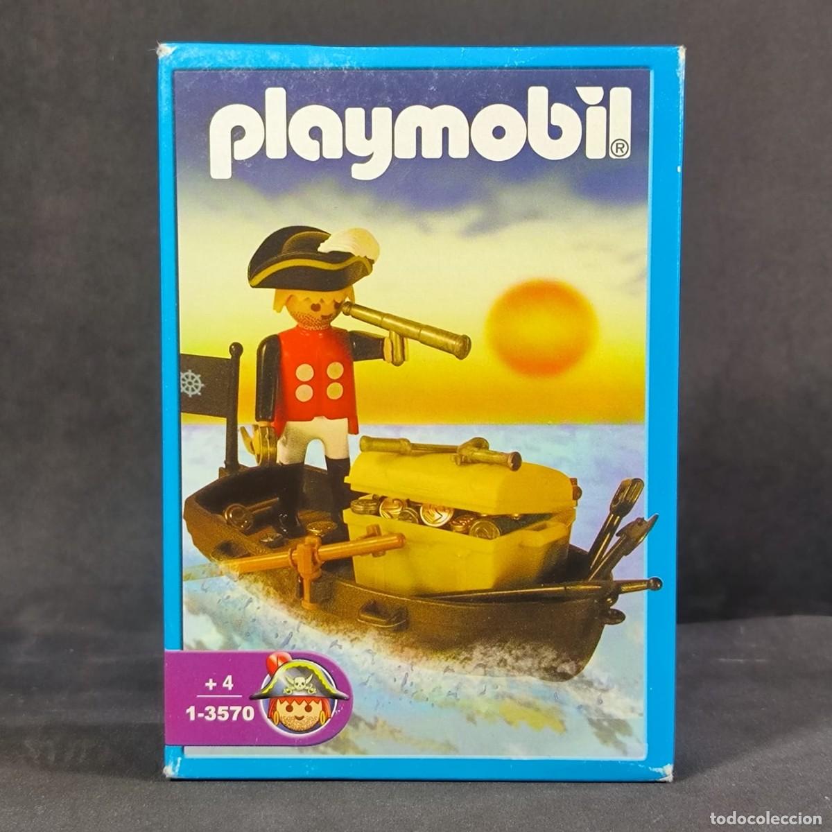 Playmobil: Playmobil pirata con bote ref.1-3570 Antex ☼
