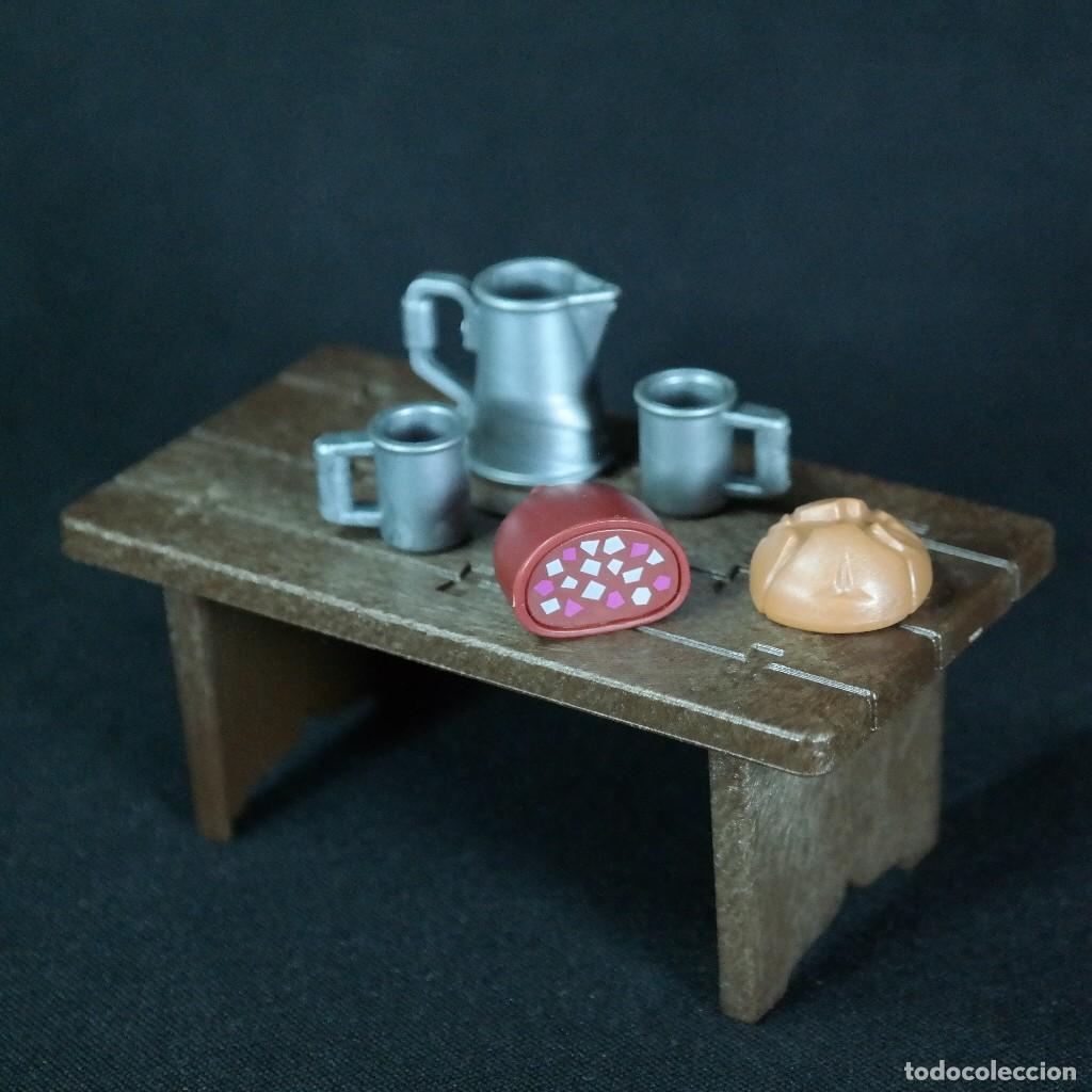Playmobil: Playmobil mesa con fiambre y pan ☼