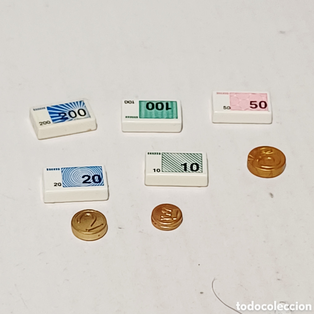 Playmobil: Pieza playmobil lote completo monedas banco oeste western ciry ciudad