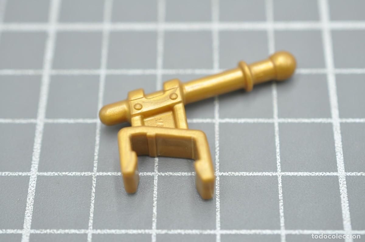 Playmobil: CJ0729 Playmobil, barra soporte dorado estandarte 70221