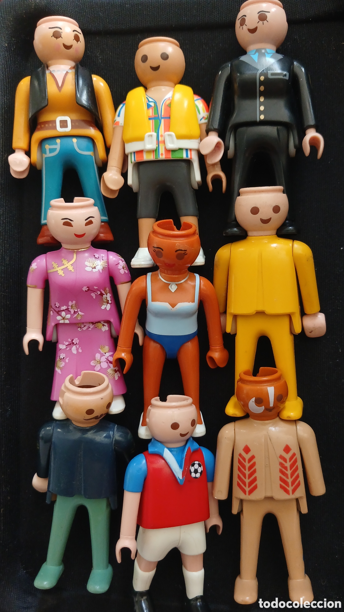 Playmobil: LOTE PLAYMOBIL CEOBRA 9 FIGURAS VARIADAS SIN PELO