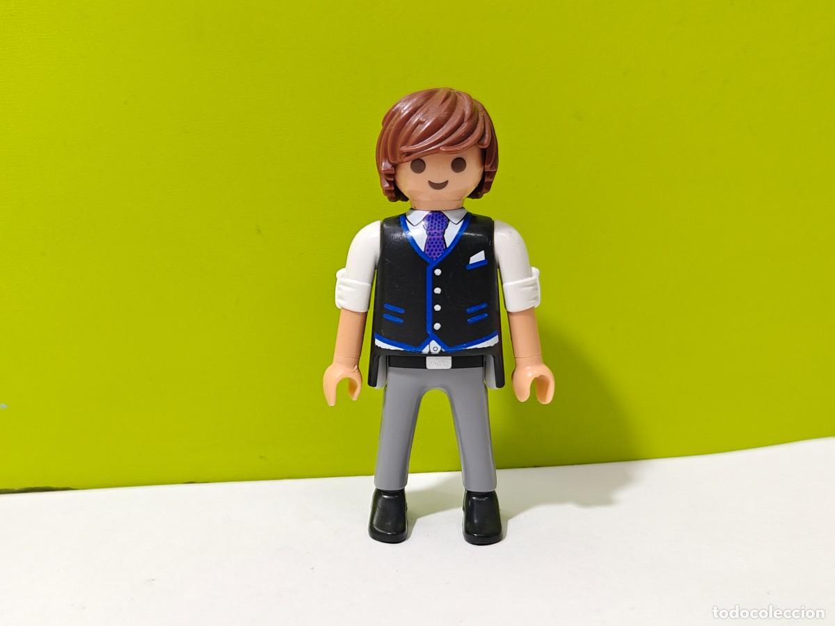 Playmobil: playmobil figura hombre con chaleco, medieval, victoriano, oeste, princesas, novio, boda, city...