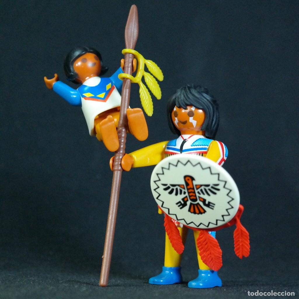 Playmobil: Playmobil indio con hijo ☼