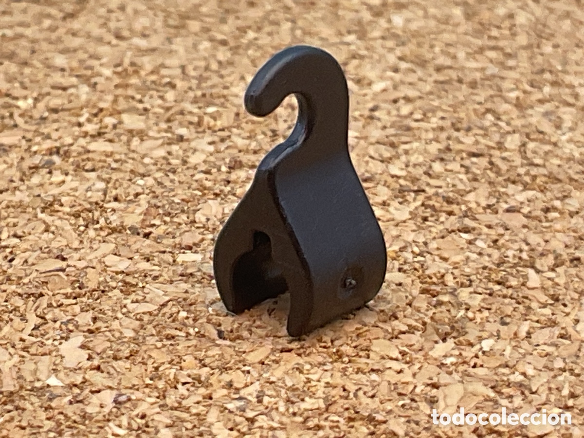 Playmobil: ACCESORIO PLAYMOBIL. ADAPTADOR, GANCHO, CLIP, SOPORTE, COLOR NEGRO.