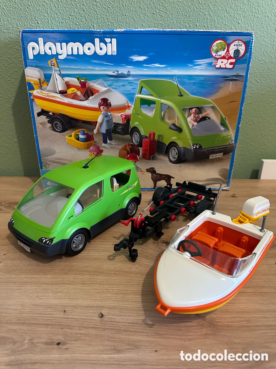 Playmobil: Playmobil 4144 - Coche y Barco - Incompleto