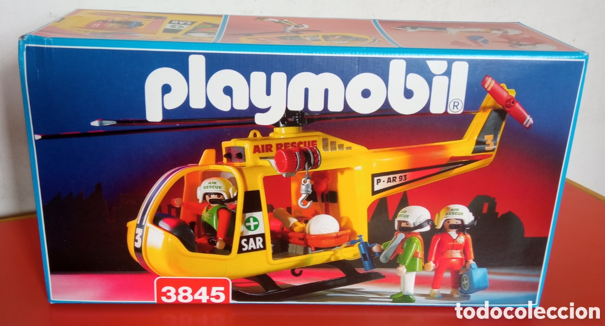 Playmobil: HELIC&Oacute;PTERO DE RESCATE REF.3845 PLAYMOBIL 1995.CAJA SIN ABRIR.